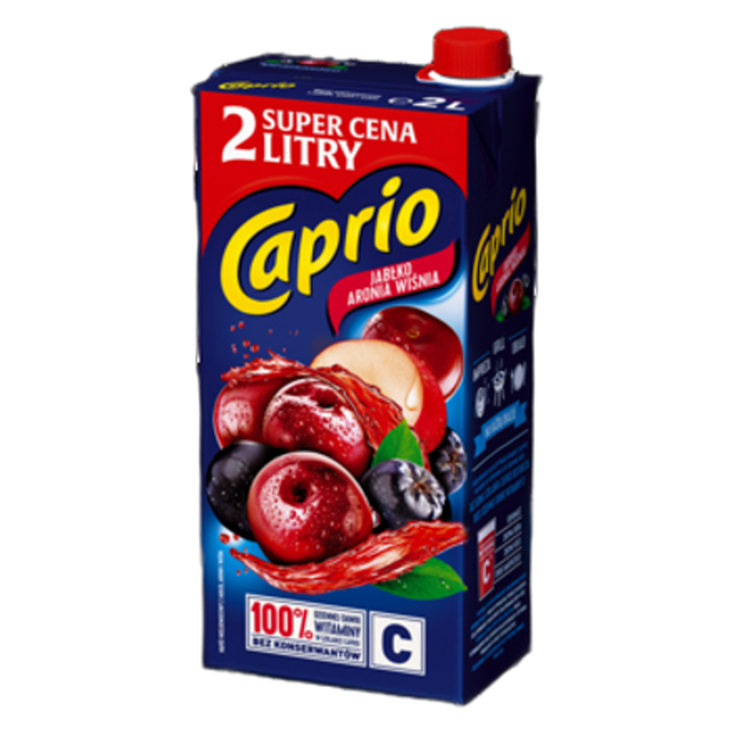 Caprio Napój jabłko aronia wiśnia 2 l